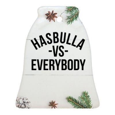 Hasbulla Vs Everybody Ceramic Bell Ornament