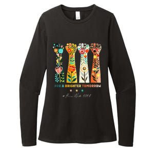 Hands Vote For A Brighter Tomorrow 2024 Womens CVC Long Sleeve Shirt