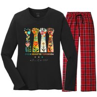 Hands Vote For A Brighter Tomorrow 2024 Women's Long Sleeve Flannel Pajama Set 