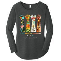 Hands Vote For A Brighter Tomorrow 2024 Women's Perfect Tri Tunic Long Sleeve Shirt