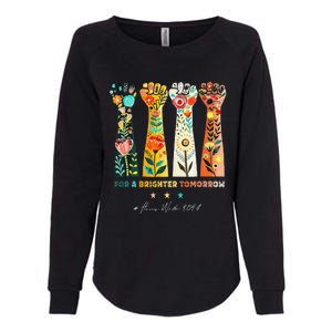 Hands Vote For A Brighter Tomorrow 2024 Womens California Wash Sweatshirt