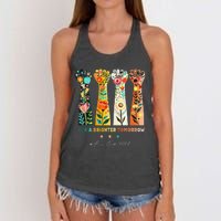 Hands Vote For A Brighter Tomorrow 2024 Women's Knotted Racerback Tank