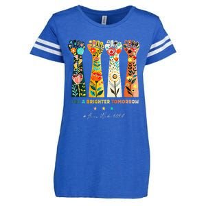 Hands Vote For A Brighter Tomorrow 2024 Enza Ladies Jersey Football T-Shirt