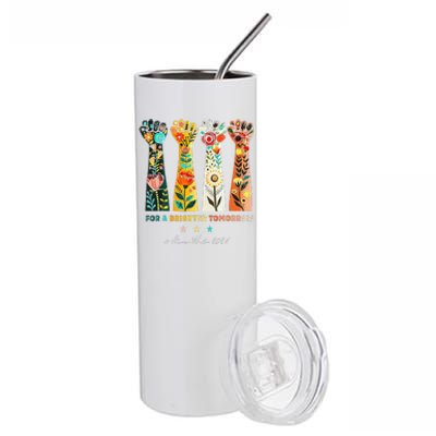 Hands Vote For A Brighter Tomorrow 2024 Stainless Steel Tumbler