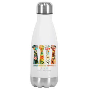 Hands Vote For A Brighter Tomorrow 2024 Stainless Steel Insulated Water Bottle