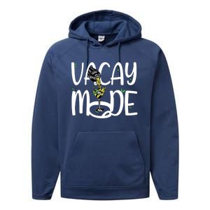 Holiday Vacation Feeling Cocktail Glas In Vacay Mode Gift Performance Fleece Hoodie