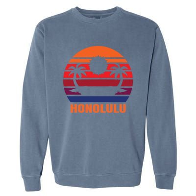 Honolulu Vacation Gift Garment-Dyed Sweatshirt