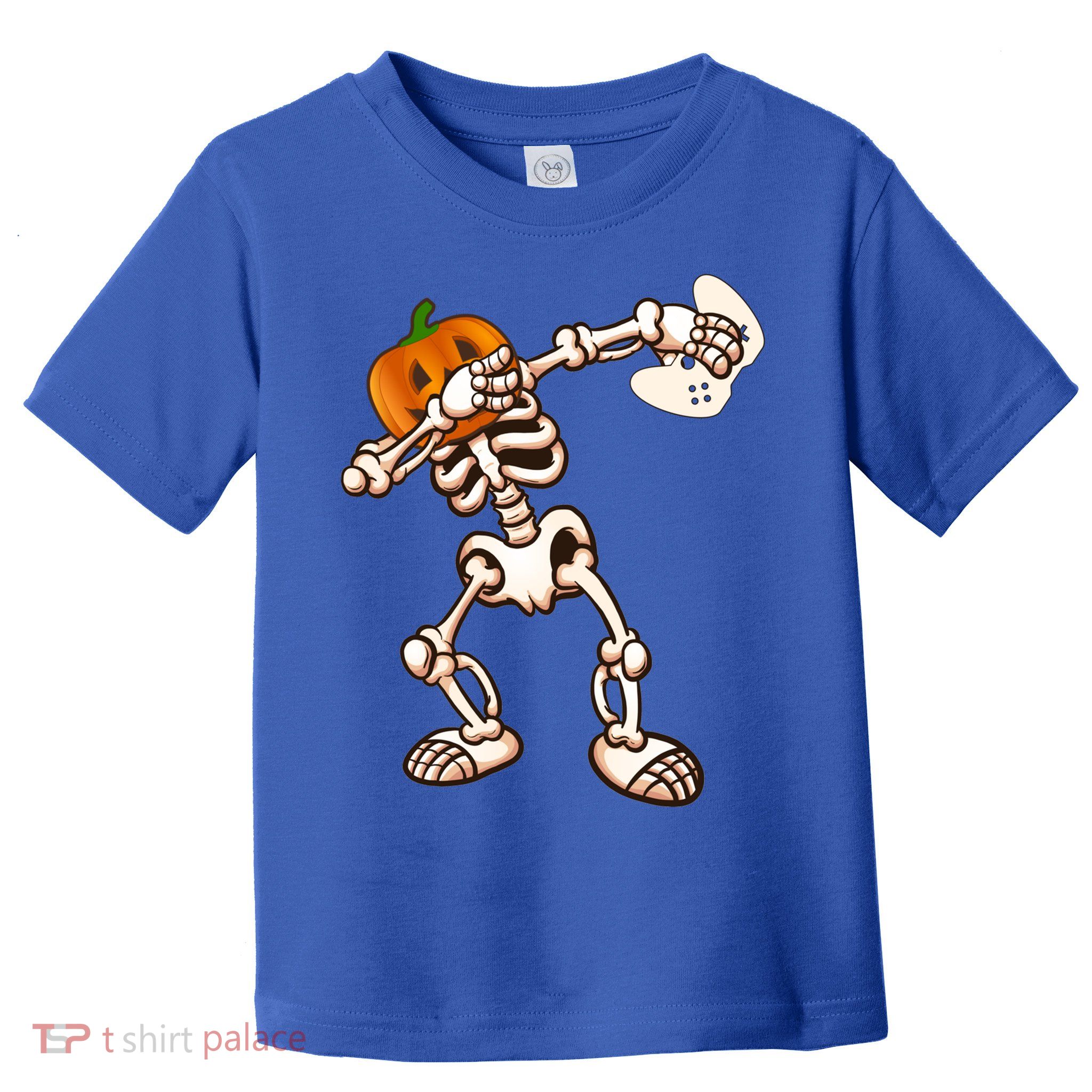 Halloween Video Game Pumpkin Skeleton Funny Costume Gamer Gift Toddler T-Shirt
