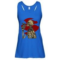 Halloween Video Game Skeleton Gamer Funny Costume For Gamer Gift Ladies Essential Flowy Tank