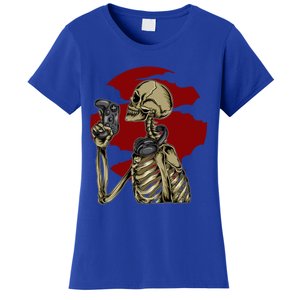 Halloween Video Game Skeleton Gamer Funny Costume For Gamer Gift Women's T-Shirt