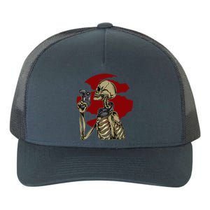 Halloween Video Game Skeleton Gamer Funny Costume For Gamer Gift Yupoong Adult 5-Panel Trucker Hat