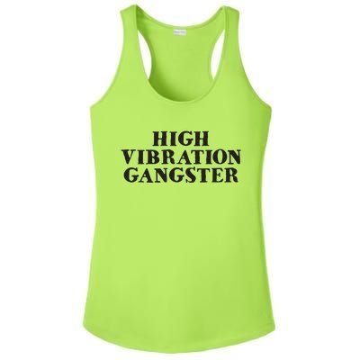 High Vibration Gangster Funny Spiritual Yoga Novelty Ladies PosiCharge Competitor Racerback Tank