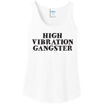 High Vibration Gangster Funny Spiritual Yoga Novelty Ladies Essential Tank