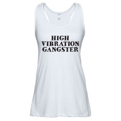 High Vibration Gangster Funny Spiritual Yoga Novelty Ladies Essential Flowy Tank