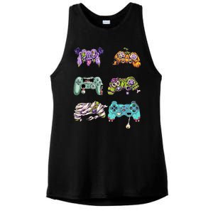 Halloween Video Gaming Controller Ladies PosiCharge Tri-Blend Wicking Tank