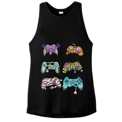 Halloween Video Gaming Controller Ladies PosiCharge Tri-Blend Wicking Tank