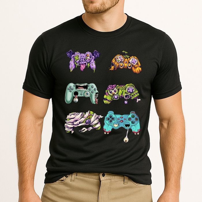 Halloween Video Gaming Controller Performance Shirt