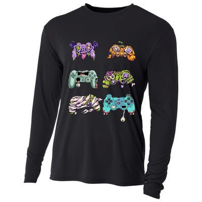 Halloween Video Gaming Controller Cooling Performance Long Sleeve Crew
