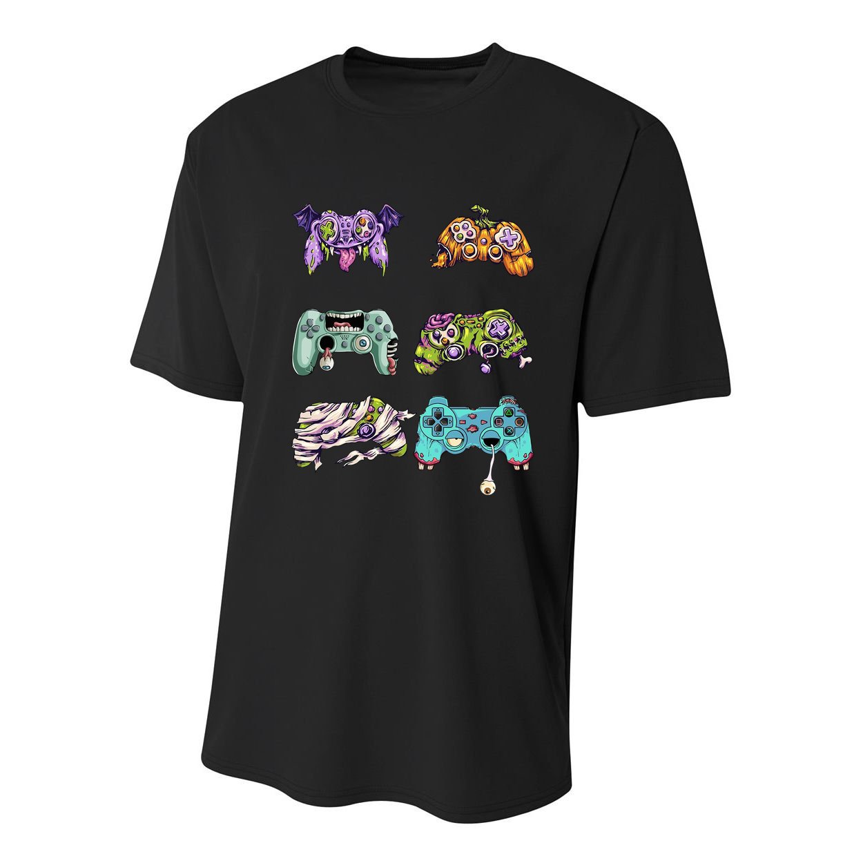 Halloween Video Gaming Controller Youth Performance Sprint T-Shirt