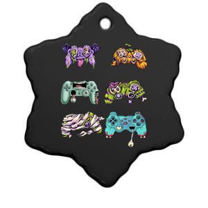 Halloween Video Gaming Controller Ceramic Star Ornament