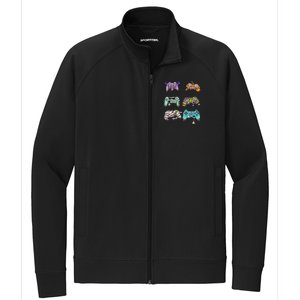 Halloween Video Gaming Controller Stretch Full-Zip Cadet Jacket