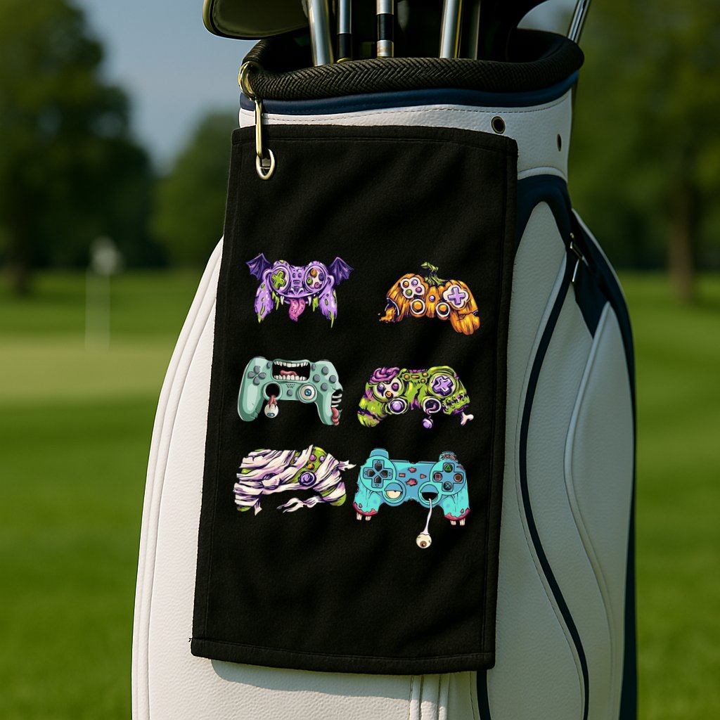 Halloween Video Gaming Controller Golf Towel