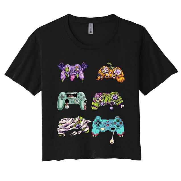 Halloween Video Gaming Controller Crop Top