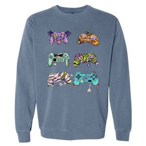 Halloween Video Gaming Controller Garment-Dyed Sweatshirt