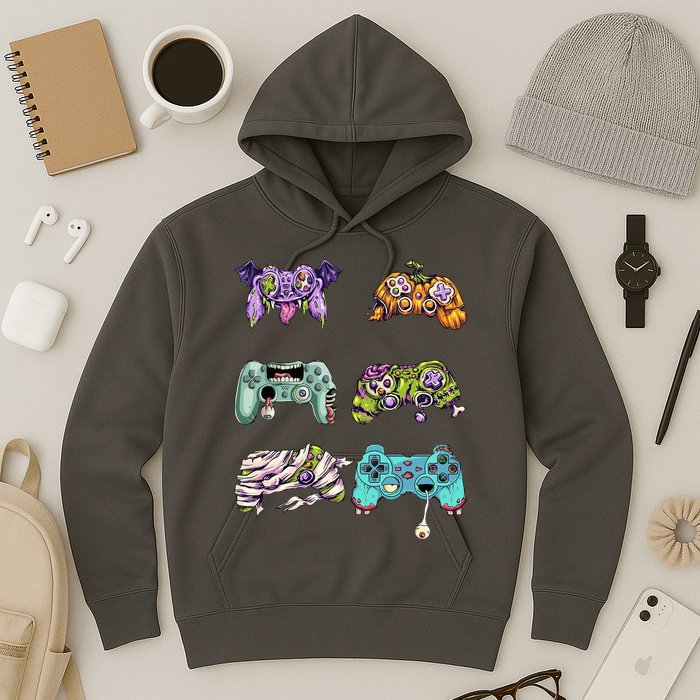 Halloween Video Gaming Controller Hoodie
