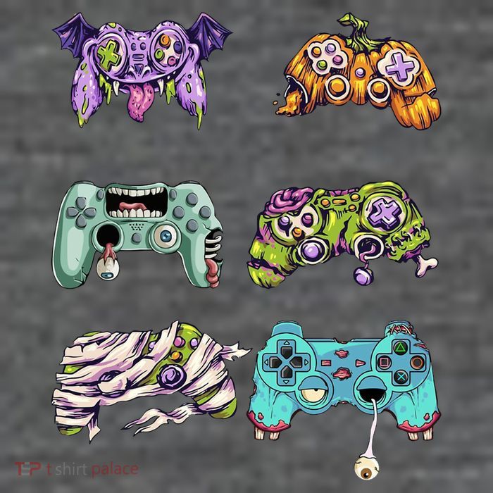 Halloween Video Gaming Controller T-Shirt