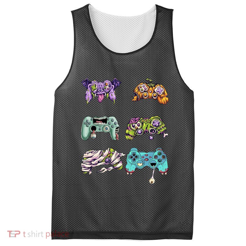 Halloween Video Gaming Controller Mesh Reversible Basketball Jersey Tank