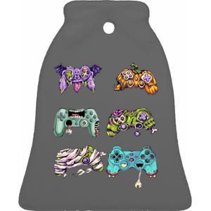 Halloween Video Gaming Controller Ceramic Bell Ornament