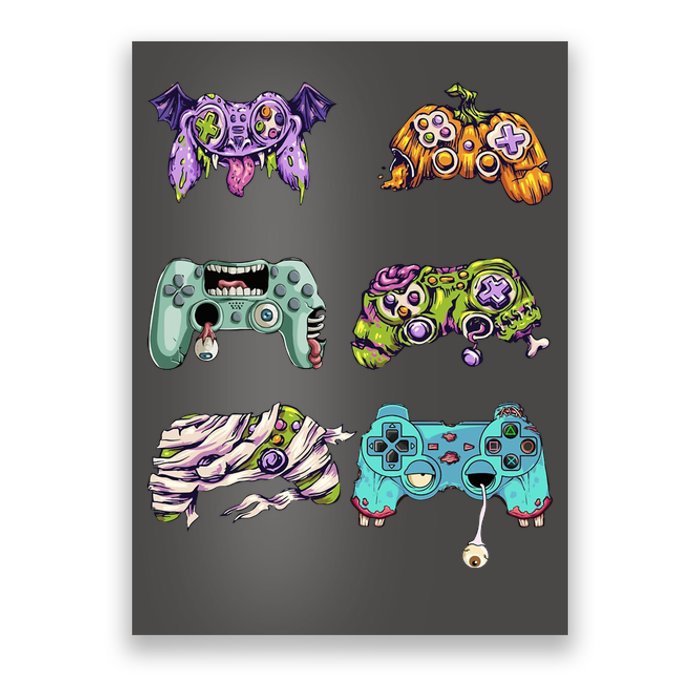 Halloween Video Gaming Controller Poster