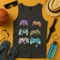 Halloween Video Gaming Controller Tank Top