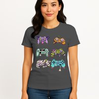 Halloween Video Gaming Controller Womens T-Shirt