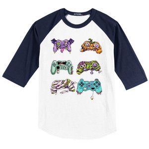 Halloween Video Gaming Controller Baseball Sleeve Shirt