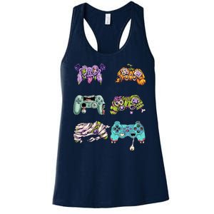 Halloween Video Gaming Controller Women's Racerback Tank