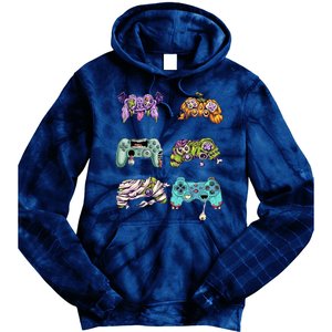 Halloween Video Gaming Controller Tie Dye Hoodie