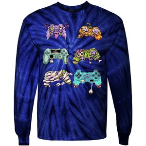 Halloween Video Gaming Controller Tie-Dye Long Sleeve Shirt