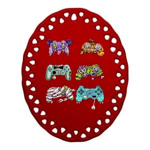 Halloween Video Gaming Controller Ceramic Oval Ornament