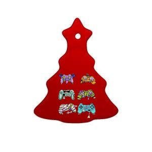 Halloween Video Gaming Controller Ceramic Tree Ornament