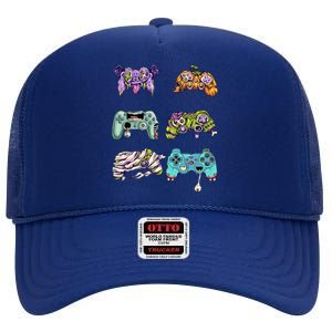 Halloween Video Gaming Controller High Crown Mesh Back Trucker Hat