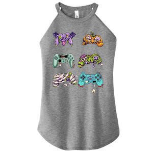 Halloween Video Gaming Controller Women's Perfect Tri Rocker Tank