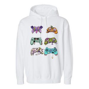 Halloween Video Gaming Controller Garment-Dyed Fleece Hoodie