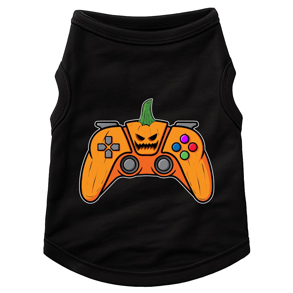 Halloween Video Game Controller With Pumpkin Face Gaming Funny Gift Doggie Tank