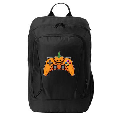 Halloween Video Game Controller With Pumpkin Face Gaming Funny Gift City Backpack