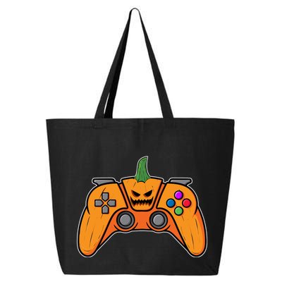 Halloween Video Game Controller With Pumpkin Face Gaming Funny Gift 25L Jumbo Tote