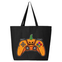 Halloween Video Game Controller With Pumpkin Face Gaming Funny Gift 25L Jumbo Tote