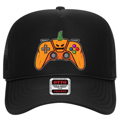 Halloween Video Game Controller With Pumpkin Face Gaming Funny Gift Trucker Hat