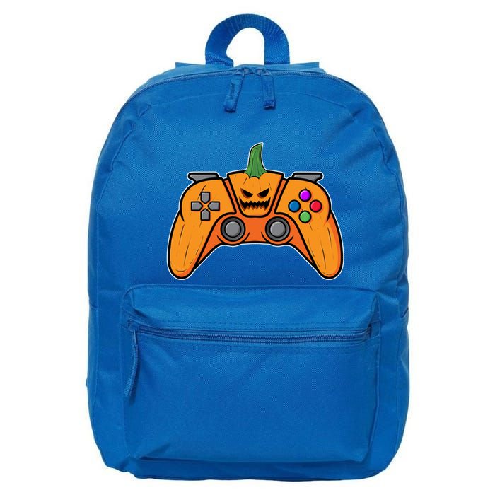 Halloween Video Game Controller With Pumpkin Face Gaming Funny Gift 16 in Basic Backpack